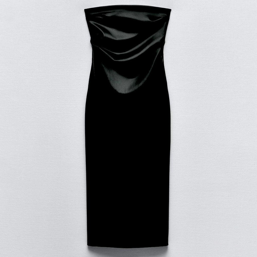 Elegant Black Strapless Dress